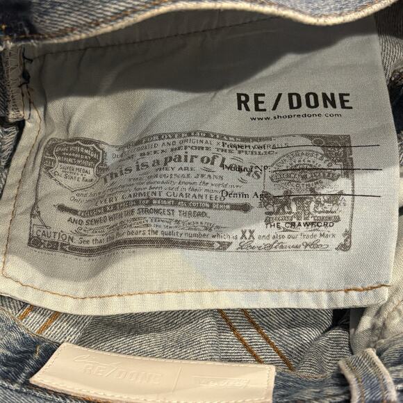 RE/DONE x Levi's The Crawford 28 Medium Blue Mid Rise Reworked Button Fly 31x31 - Picture 10 of 11